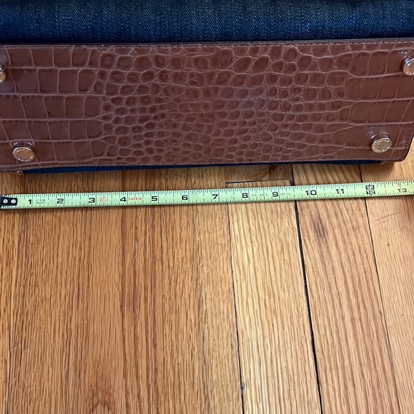 Michael Kors Denim and Crocodile Stamped Leather Bag with Crossbody Strap. 🐊 - Picture 10 of 15